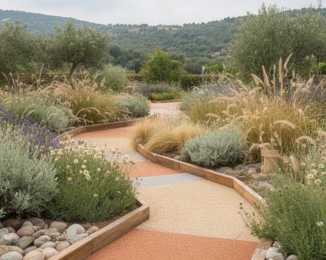Giardino sensoriale di Troina con percorsi tattili, graminacee e piante profumate